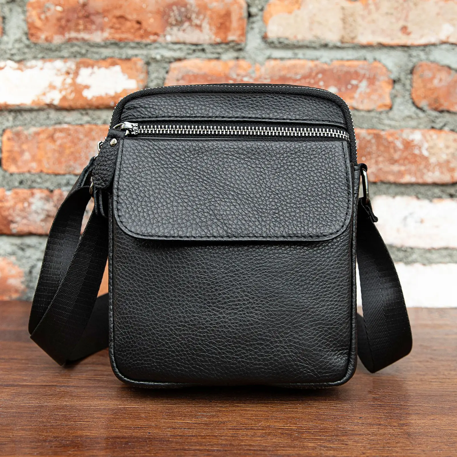 

Мужская сумка через плечо из натуральной кожи, легкая дорожная сумка через плечо с несколькими отделениями, кожаная деловая повседневная модная сумка через плечо