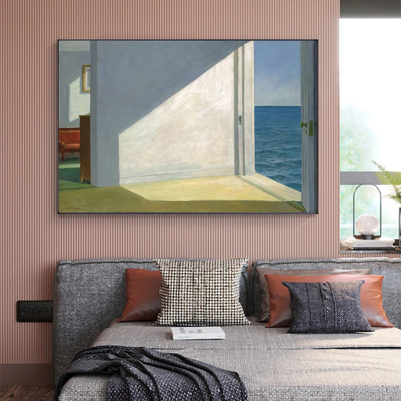 Edward Hopper Famous Realistic Master Art Poster Canvas Painting Nighthawks Life Landscape Wall Art Living Room Home Decoration