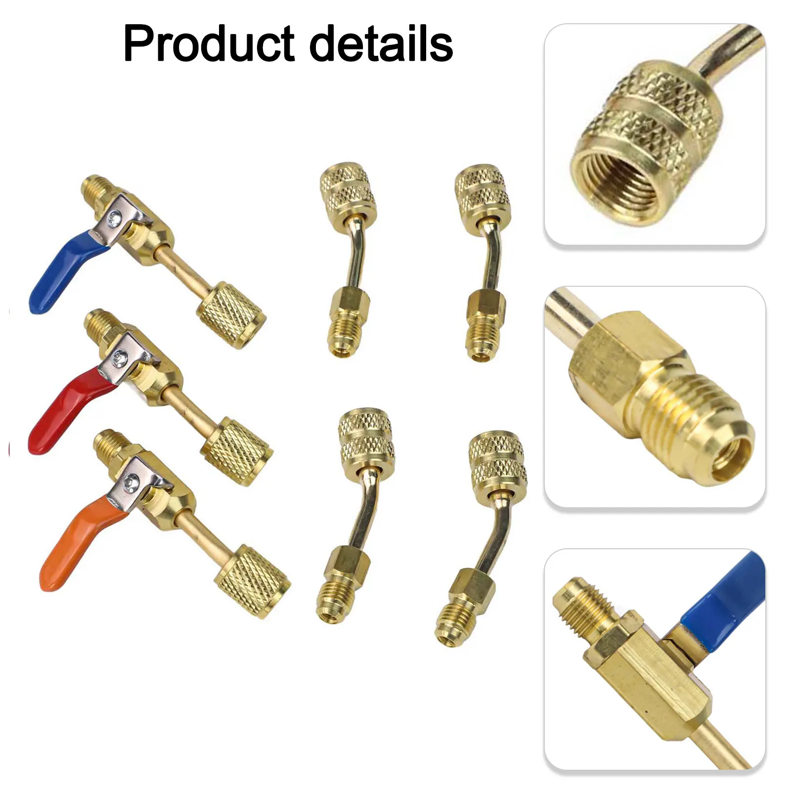 

For R12 For R134A Compact Ball Valve HVAC Tools Air Conditioning Maintenance Air Conditioning Maintenance Kit Adapter