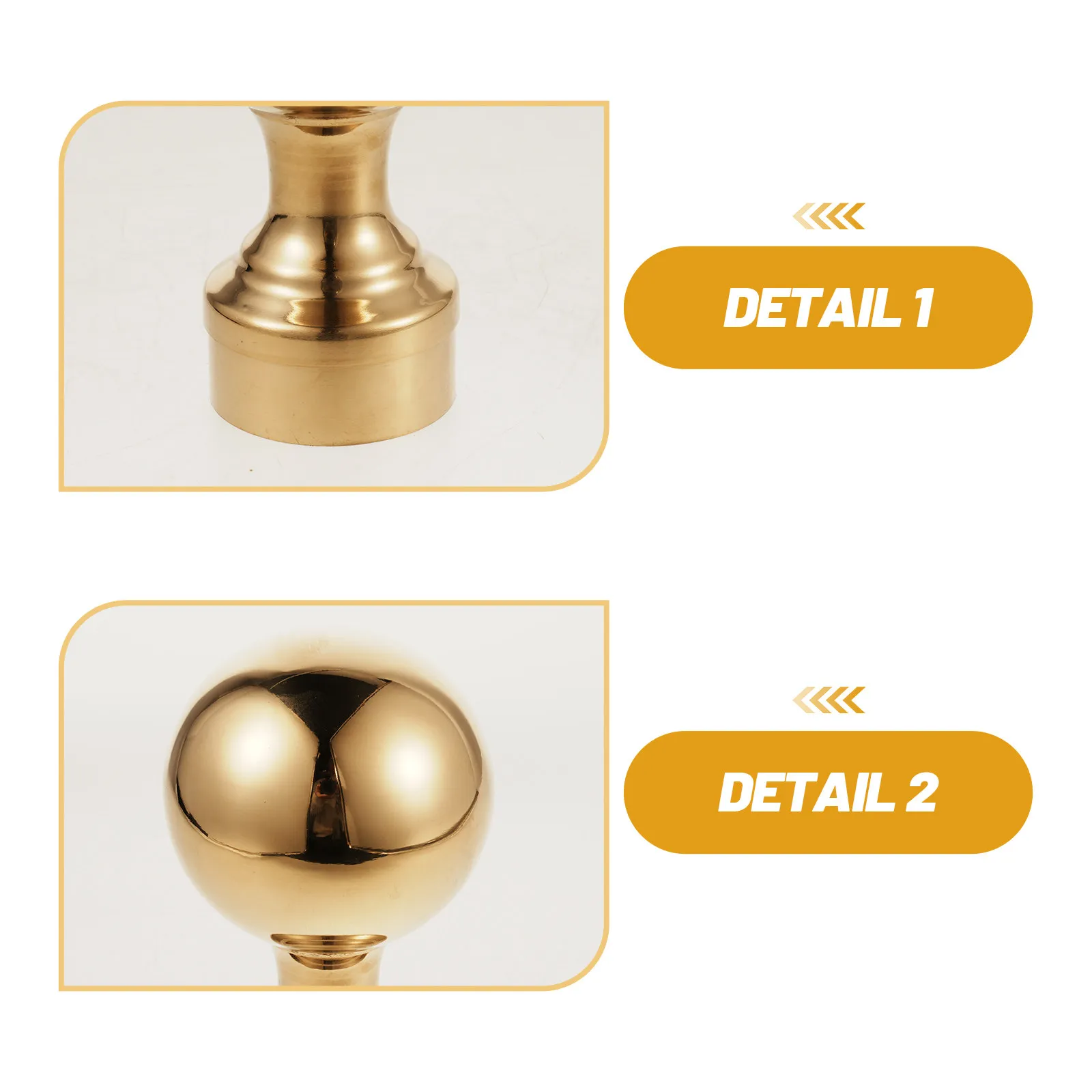 Metal Flag Pole Ball Top Decorative Weatherproof Flagpole Finial Ornament Replacement for Outdoor Flagpole Accessories
