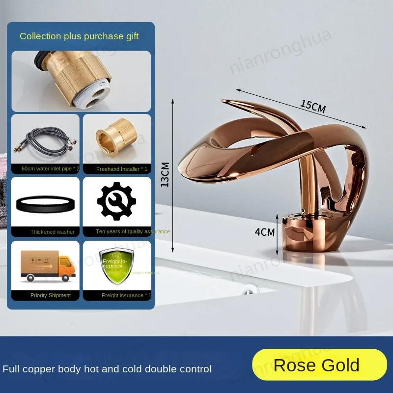 

Rose Gold White Silver Kitchen Bathroom Faucet Brush Two Function Gun Grey Handle Mixer Hot and Cold Water Taps Faucet