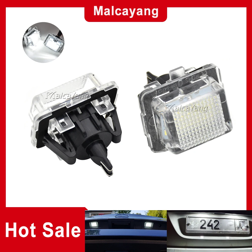 12v 6500K White Car LED Number License Plate Light For Mercedes-Benz W204 W204 5D W212 W216 W221 2007 2008 2009 2010 2011 2012