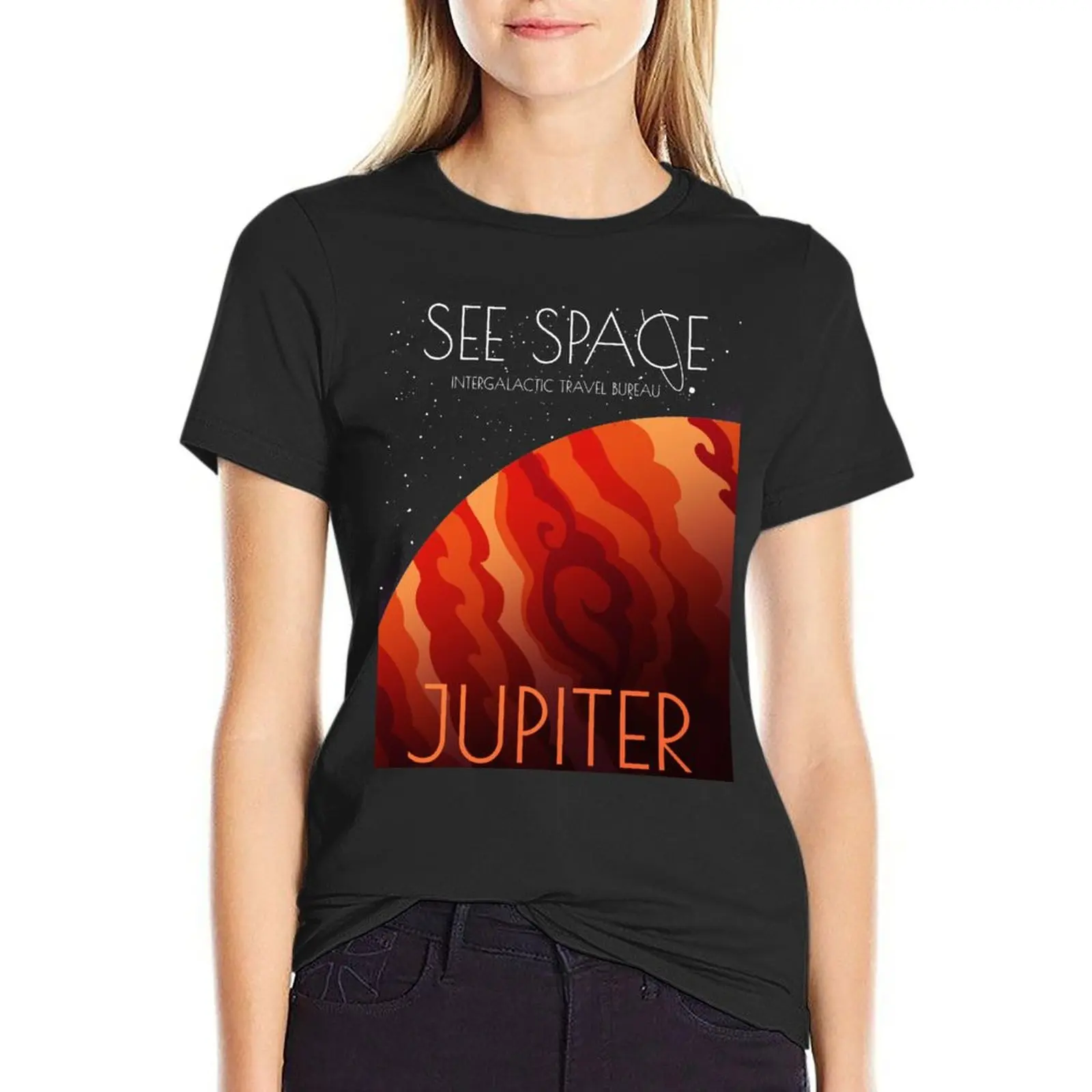 See Space: Jupiter T-Shirt female Aesthetic clothing korean fashion tops Women