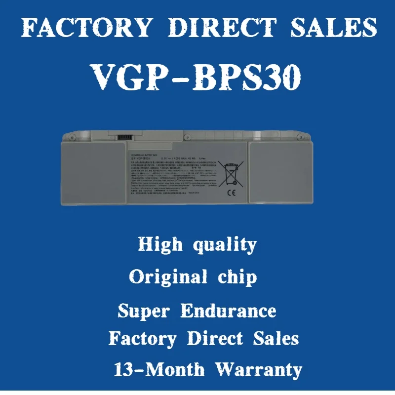 

New VGP-BPS30 BPS30 Laptop Battery For SONY VAIO T11 T13 SVT-11 SVT-13 11.1V 4050MAH 45WH