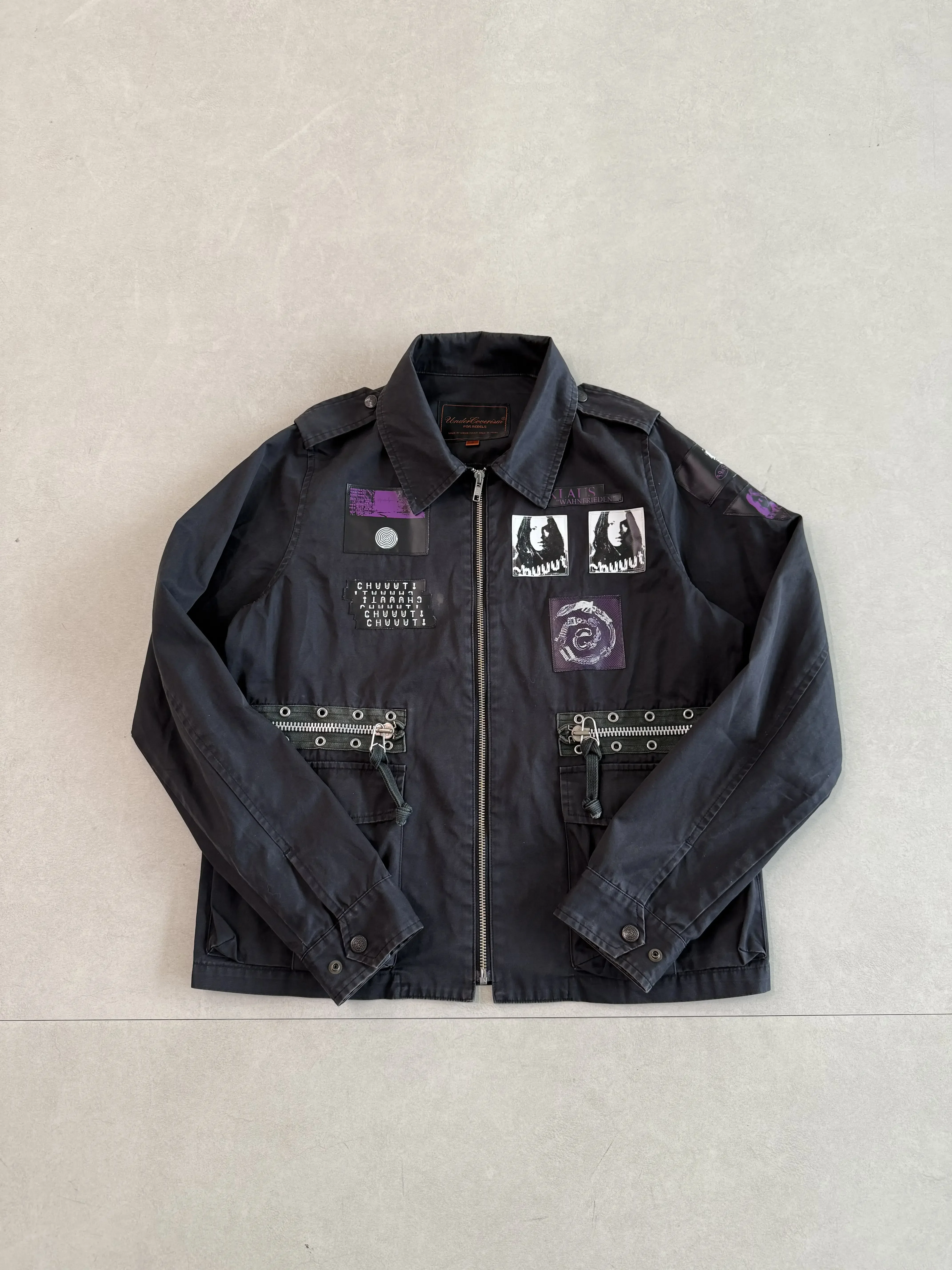 Under 06ss T Heavy Industry Patch Zip Tooling Jacket Klaus Zip Jacket