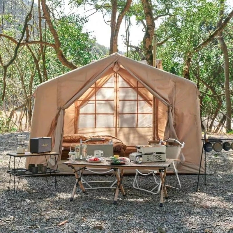 Haute qualité personnalisé 4 saisons luxe grand Camping en plein Air famille Air Camping tente étanche Pvc gonflable Camping tente