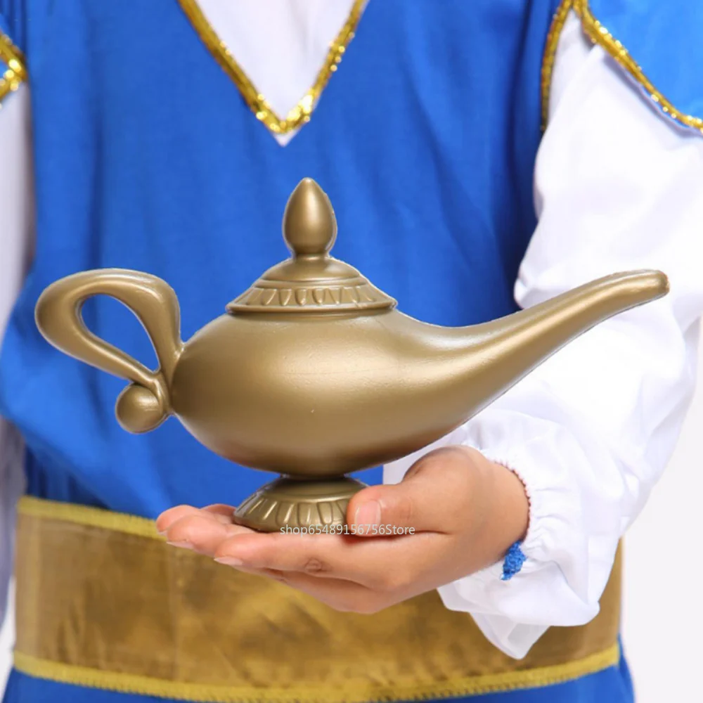 Disney Aladdin Lamp Cosplay Fancy Dress Accessoires Rekwisieten Huisfeest Decoratie Aladdin 'S Lamp Genie Lampen Halloween Cadeau