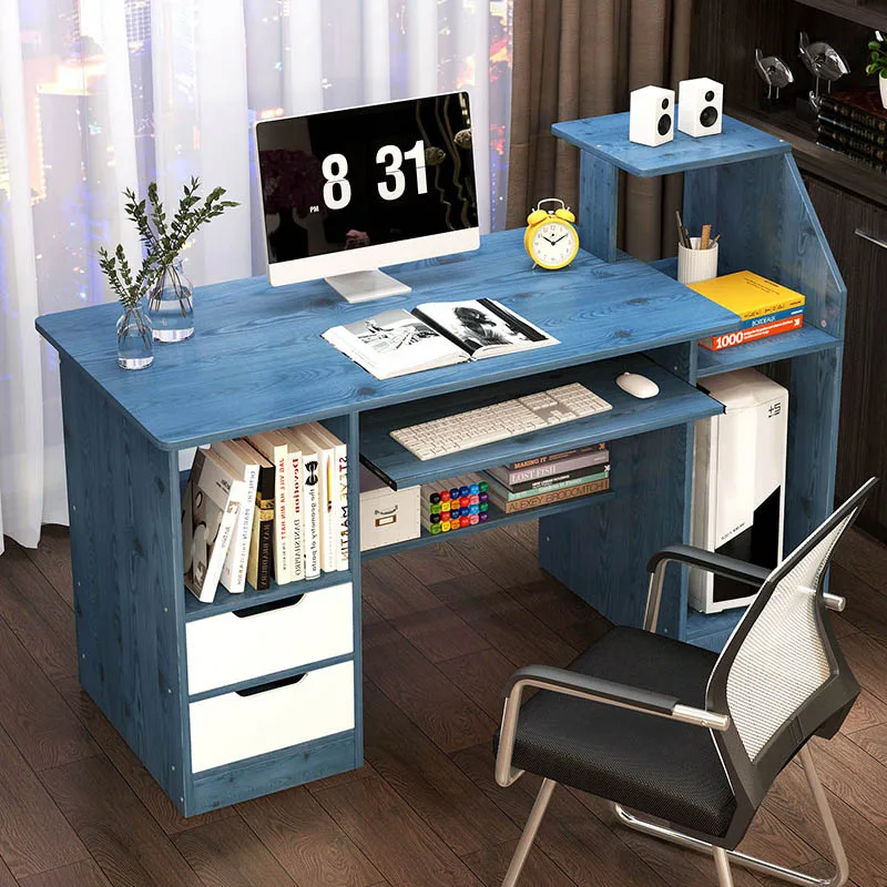 

Modern computer table wooden work from home office furniture study desk computer desk for students study