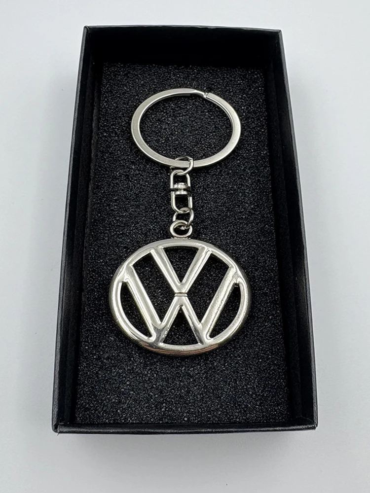 سلسلة مفاتيح معدنية بشعار سيارة vw حلقات سلسلة مفاتيح لسيارة Volkswagen VW Jetta MK5 MK6 Golf 4 5 6 7 Passat B5 B6 B7 Polo Tiguan CC gti
