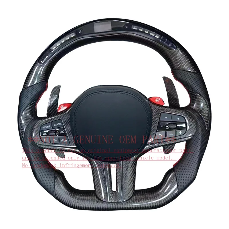 For Bmw F30 F10 M4 G20 G30 G01 G02 Modified Sport Style Steering Wheel Horn Cover Decorative Cover