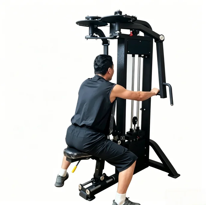 Commercial Steel Chest Press & Rear Deltoid Trainer Multi-Functional Arms & Back Exercise Equipment for Large-Scale Gyms