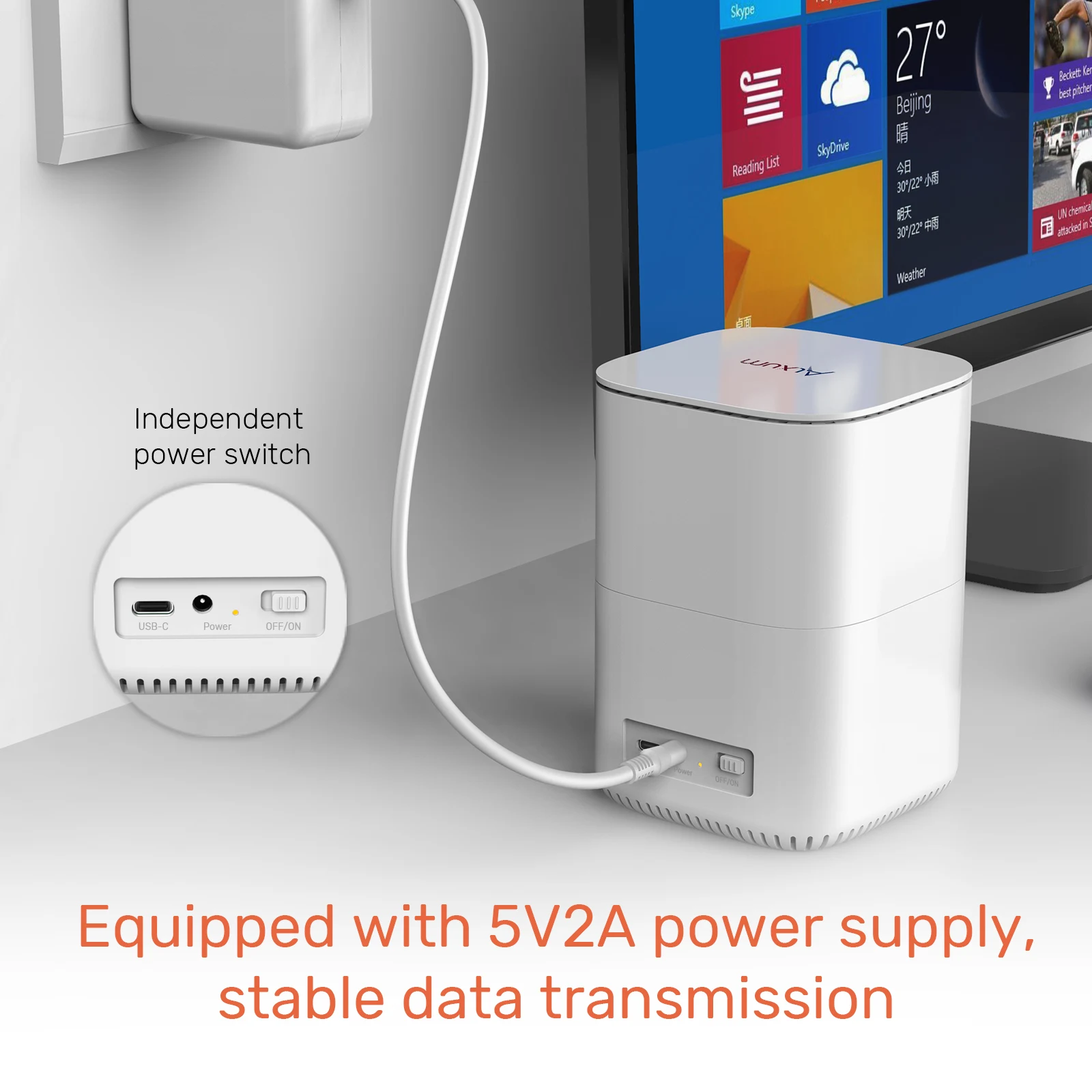 Adaptador de encaixe de disco rígido SATA duplo USB C Tipo-C 5 Gbps para 2,5 polegadas SSD HDD Station com clone offline para Windows macOS Linux