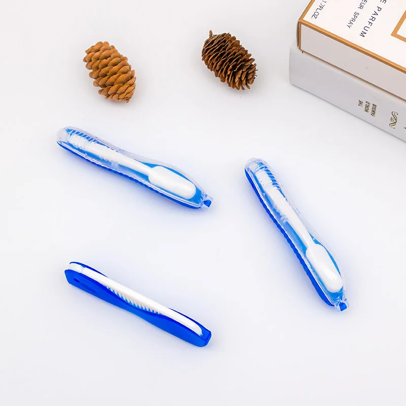 Hygiene Oral Portable Disposable Foldable Travel Camping Toothbrush Hiking Tooth Brush Tooth Cleaning Tools Folding Toothbrush