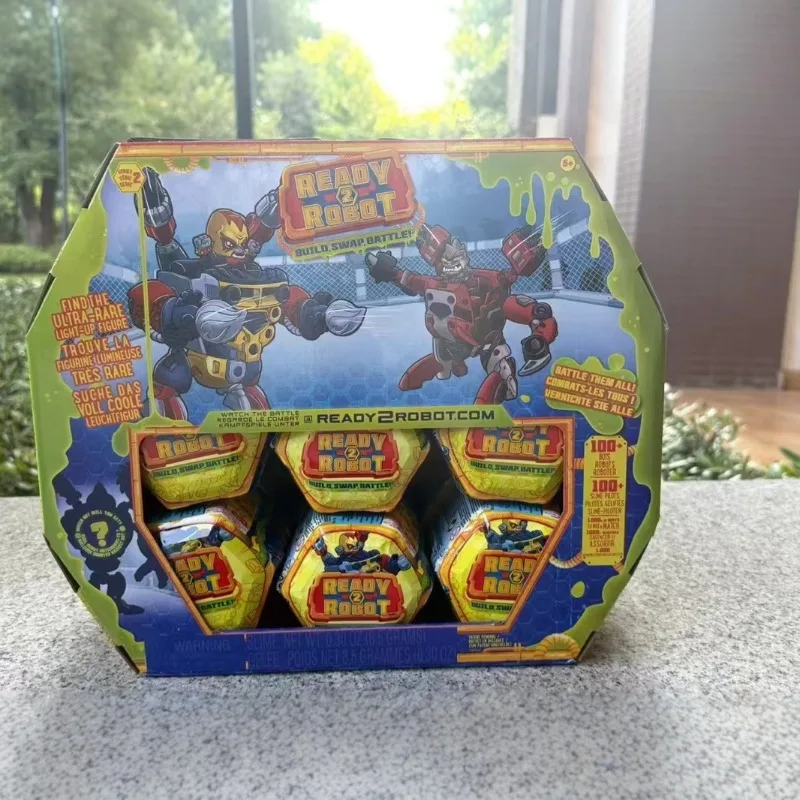 

MGA Giochi Ready 2robot Blind Box Toy Assembling Mechanical Robots Swap Battle Slime Anime Figures Collection Ornaments Gifts