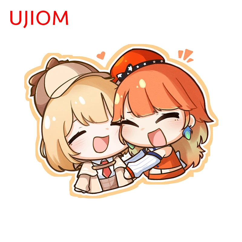 UJIOM For WatsonAmelia With Friend Cute Wall Stickers Colorful Creative Cartoon Tuya Trunk Decals Nice Living Room Wallpapers