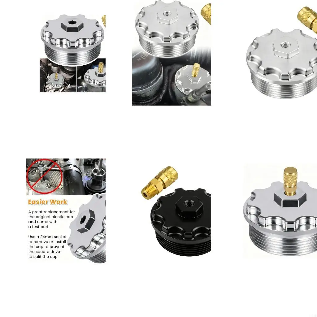 

Filter Caps Automotive Accessory Easy Installation for 6.0L 2003-2007 Filter Cap with Pressure Port H9EE