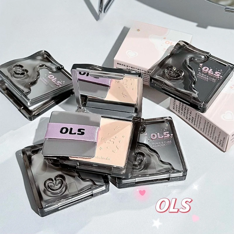 Wit blokpoeder Zachte focus Oil Control Setting Matte geperste poeder Natuurlijke concealer Los poeder voor gezichtscontouren Make-up