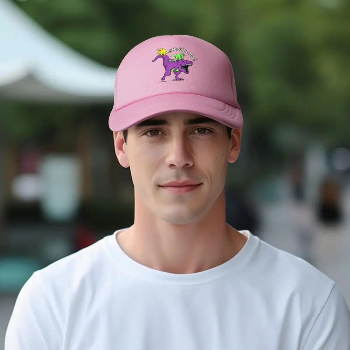 Barney Friends Dinosaur Mesh Baseball Caps Mannen Vrouwen Zonnehoed 90s Hoed Verstelbare Snapback Caps Racing Cap Zomer Trucker Hoeden