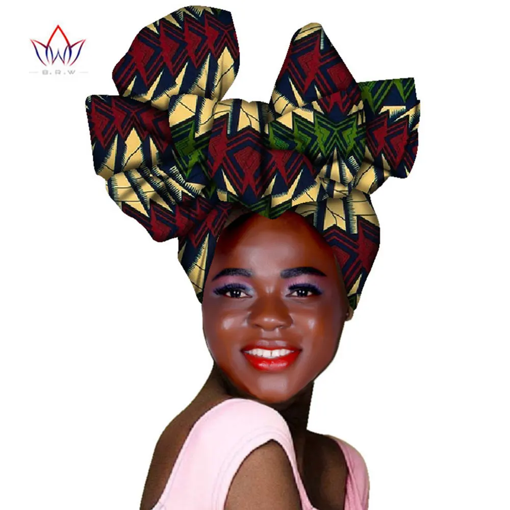 Latest 2023 Handmade African Nigerian Wedding Women Braid Turbans Ladies Head Wraps 100% High Quality Ankara Head Wraps AF004