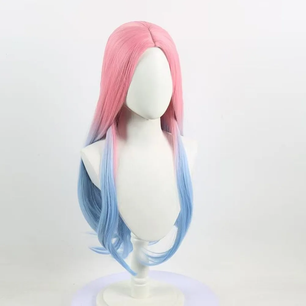 Alien Stage Mizi Wig - Clematis Pink Blue Cosplay Hair, การแสดงบนเวทีอนิเมะ, เส้นใยสังเคราะห์ทนความร้อน