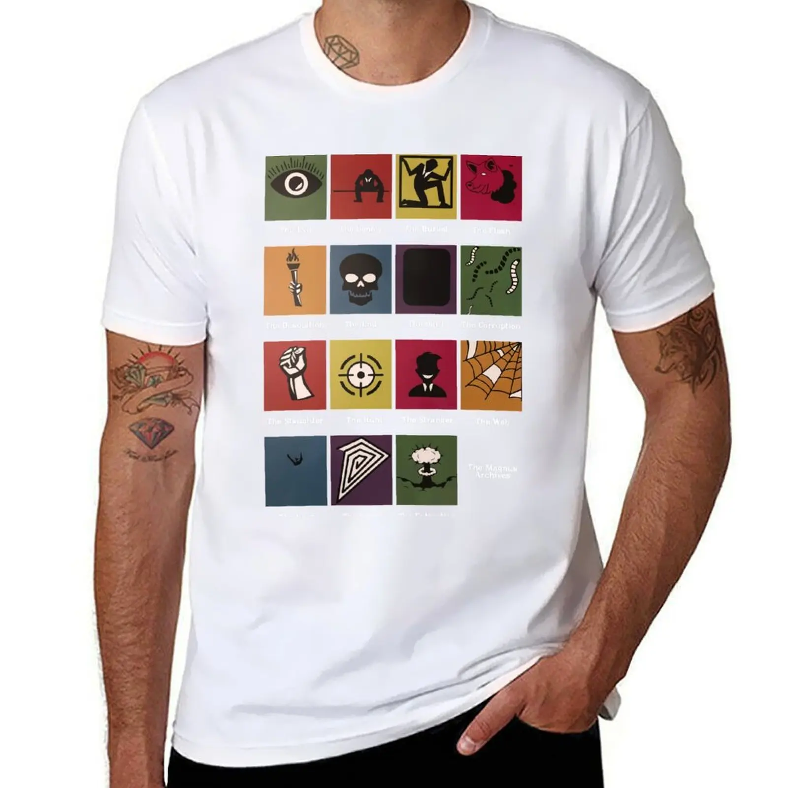 The-magnus-archives, archivadores magnus, magnus, quill oxidado, podcast, archivos Camiseta camisetas con estampados Camiseta
