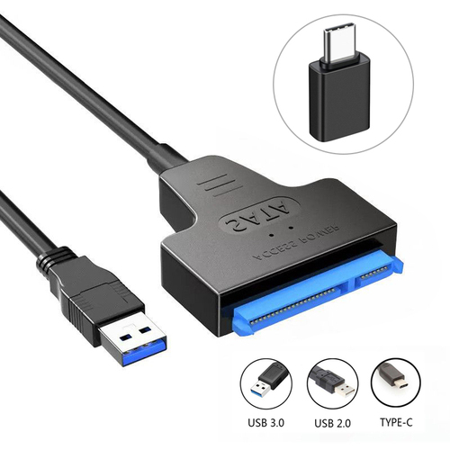 SATA to USB Cable USB 3.0 /Type-C to SATA III Hard Driver Adapter for 2.5" HDD/SSD SATA III Hard Disk Drive USB SATA Converter - View 1 SATA to USB Cable USB 3.0 /Type-C to SATA III Hard Driver Adapter for 2.5" HDD/SSD SATA III Hard Disk Drive USB SATA Converter - View 1