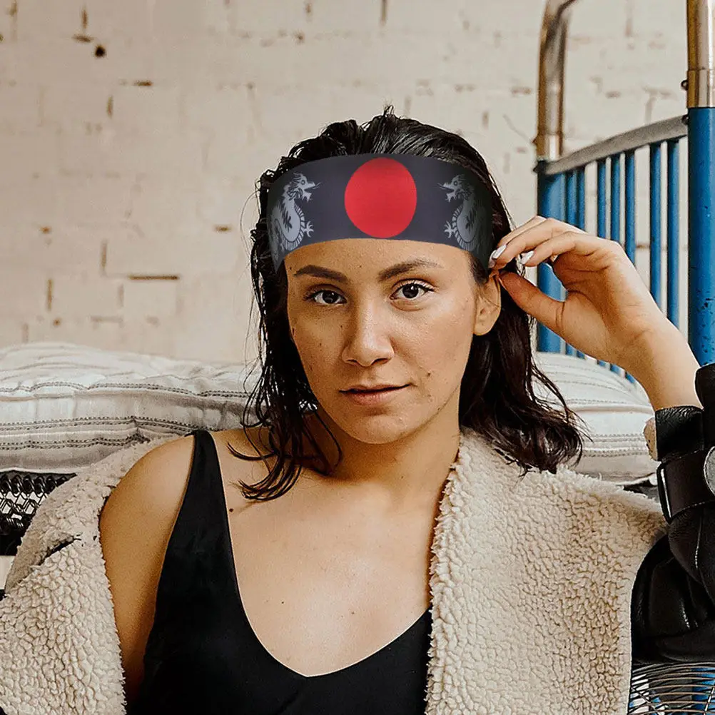 

Пара японских широких повязок на голову для карате, тренировок, фитнеса, спорта