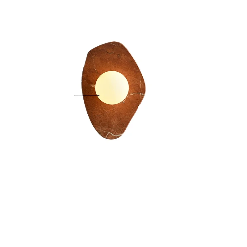 

Light luxury marble wall lamp French medieval living room bedroom background wall entrance walkway lamp