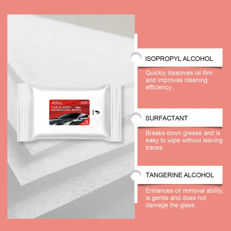

Car Cleaning Wipes Windshield Oil Film Remover For Clear Vision Stain Removal Glass Renovation