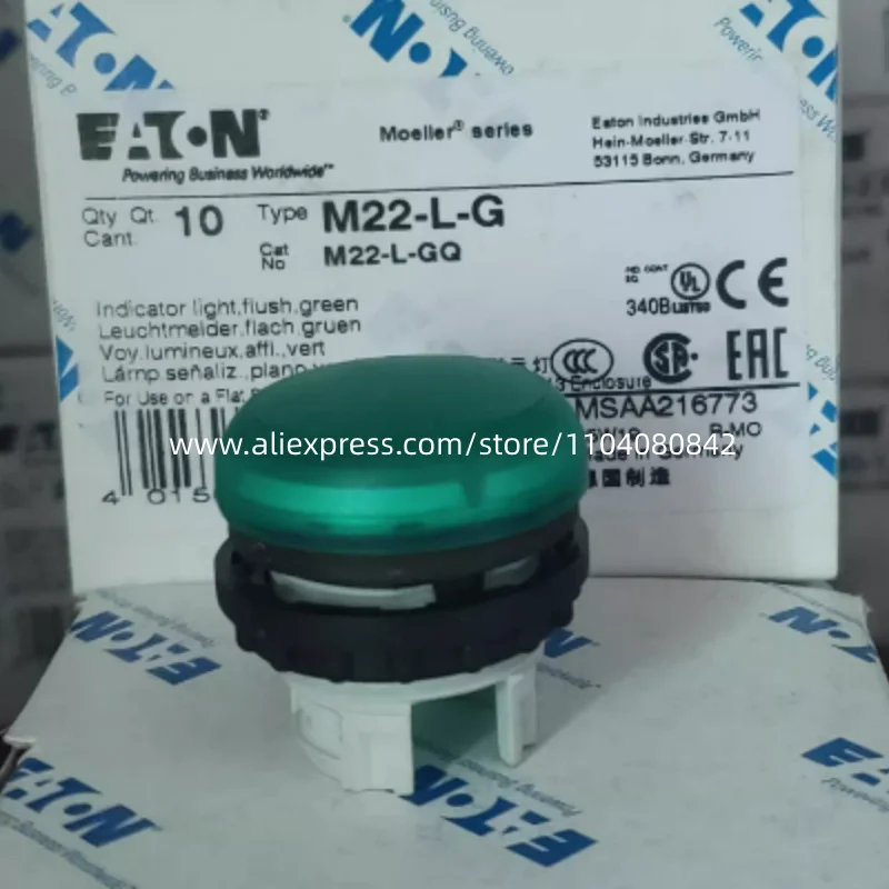 10PCS New original EATON New original EATON lamp holder M22-L-G M22-L-R M22-L-W M22-L-Y M22-L-B