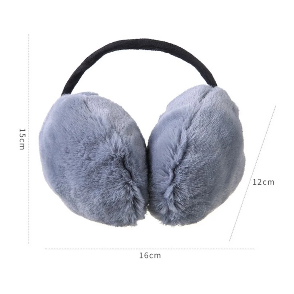 Fluffy Girls Winter Warm Earmuffs Fluffy Women Men Faux Fur Foldable Children Headphone Cashmere Soft Warmer Earlaps Ear Covers