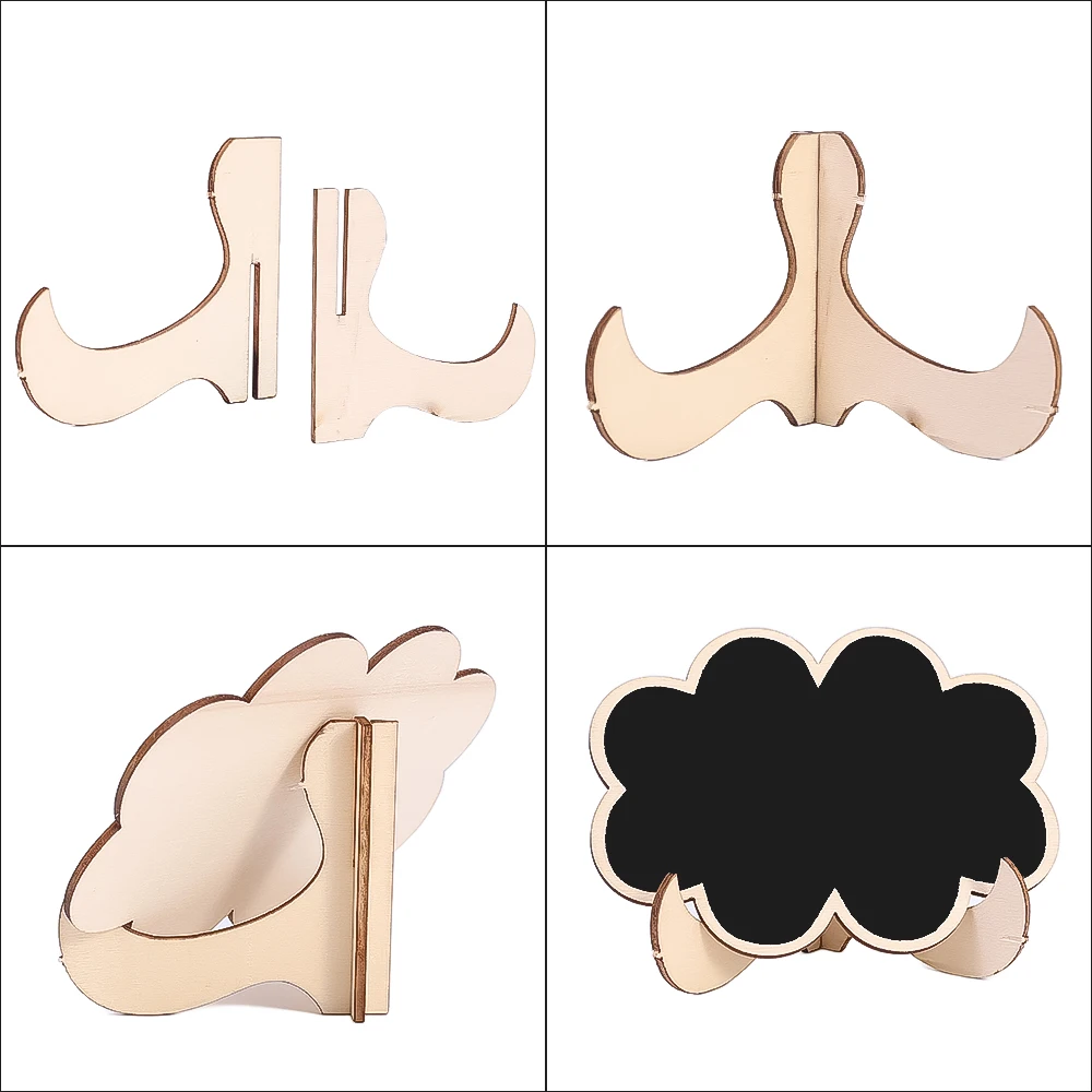 5/3/1 قطعة رسالة السبورة شعبية صغيرة السبورة علامات خشبية رسالة مناسبة للحفلات الاستقبال استحمام الطفل عشاء #6