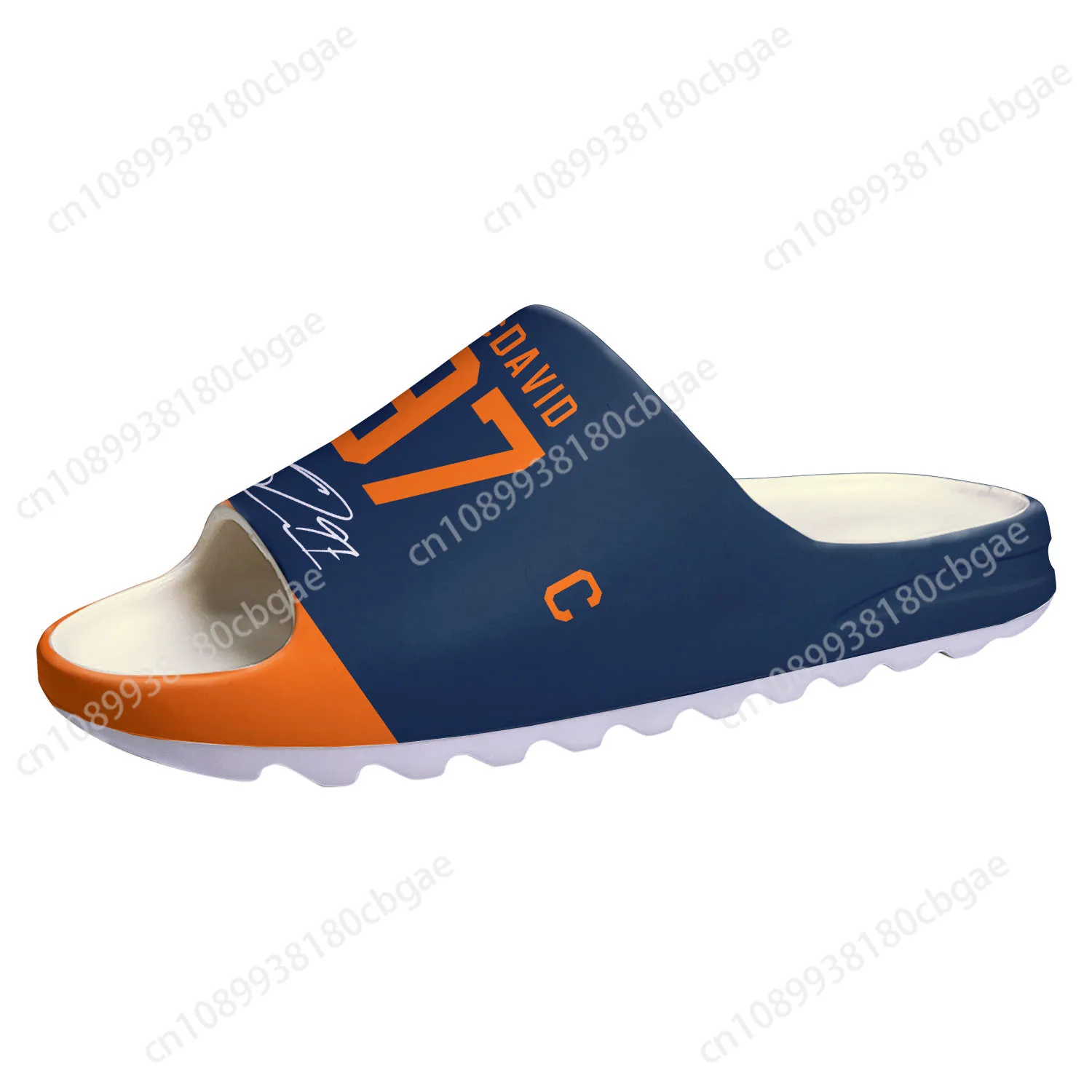 Connor McDavid-Zapatillas de hockey sobre hielo para hombre y mujer, zuecos de suela blanda para el hogar, sandalias personalizadas para adolescentes, N ° 97