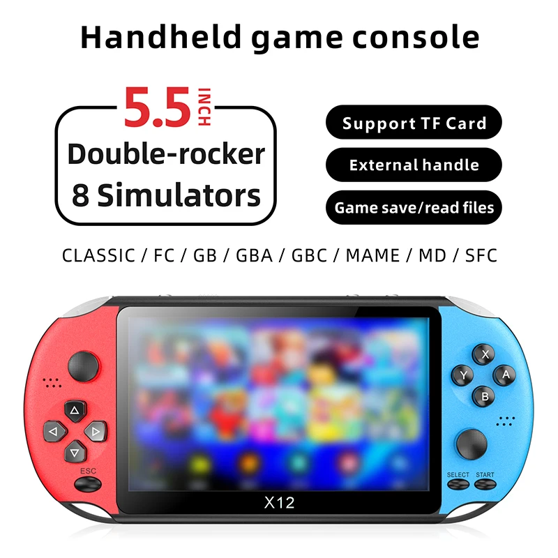 

Умная портативная игровая консоль 5,5 дюйма, игровой джойстик RGB Lightingpro в стиле ретро, игровой плеер, Подарочная консоль, AV выход