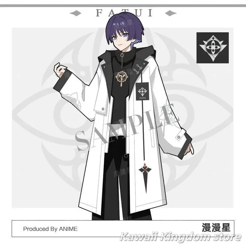 

Genshin Impact Scaramouche Косплей Костюм Длинный Тренч Куртка Осень Зима Мода Повседневная Унисекс Ветровка Толстовка