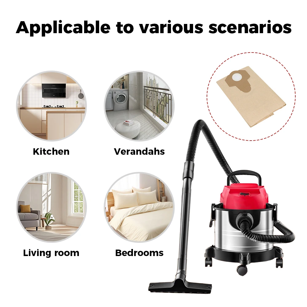 20L 30L Wet And Dry Vacuum Dust Bags Accessory For Einhell BT-VC1250S/BT-VC1250/TC-VC 18/20 Li S-Solo Paper Dust Collection Bags