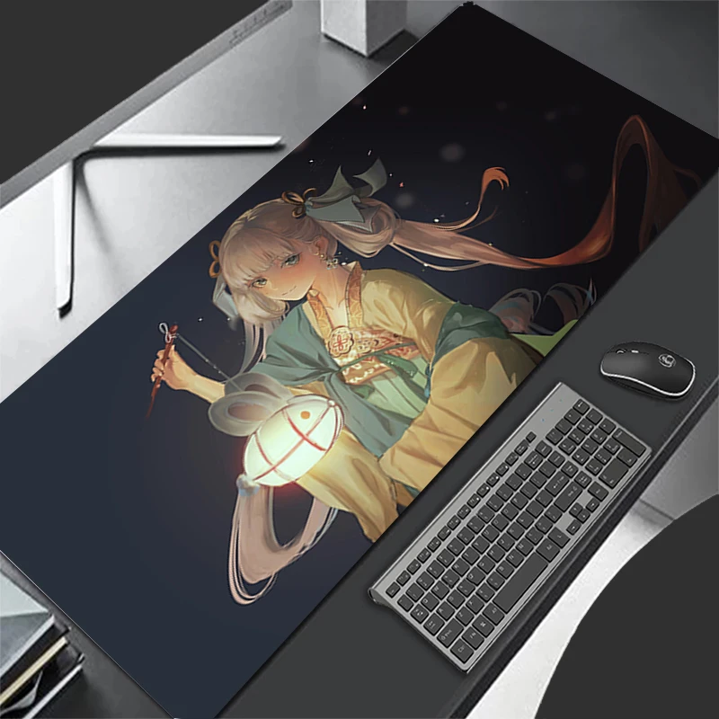 Mousepad Computer Gaming Accessories HD Keyboard Pad Office Wuthering Waves Jinhsi PC Rubber Mouse Pad Decoracion Desk Mouse Mat