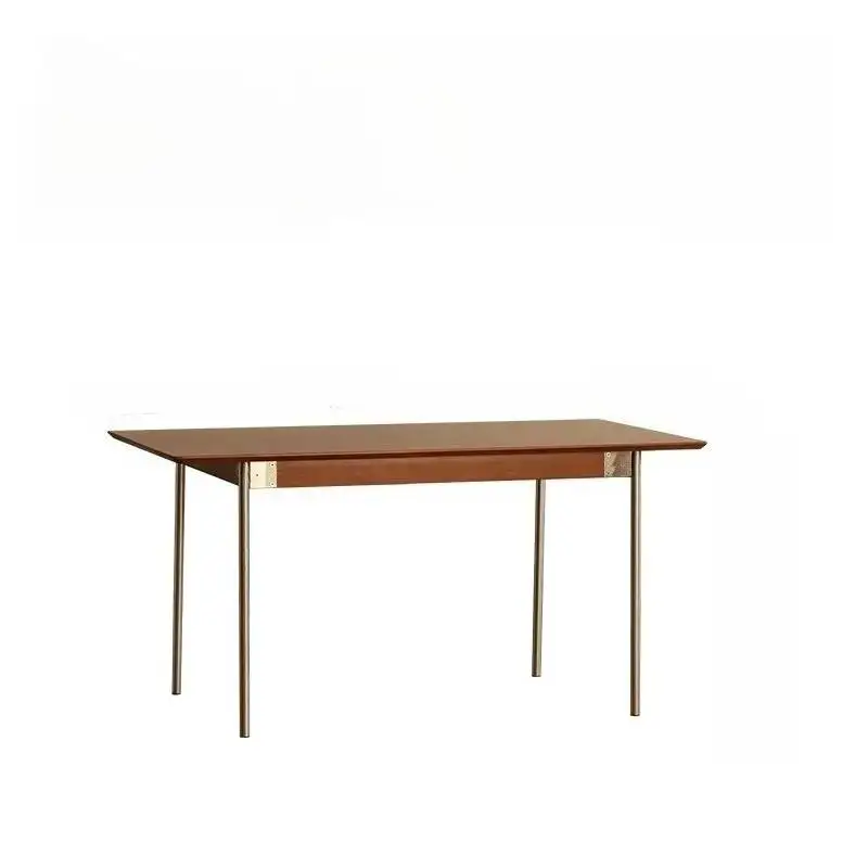 Tavoli da pranzo per feste in piccoli spazi Decorazione quadrata Tavoli da pranzo nordici marroni Cucina moderna Mesa De Comedor Mobili per la casa