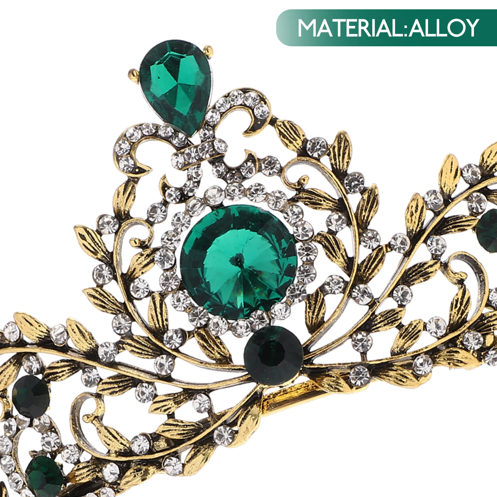 

Vintage Crown For Women Rhinestone Bridal Wedding Headpiece Birthday Party Prom Dance Bachelorette Bride Accessories Hair