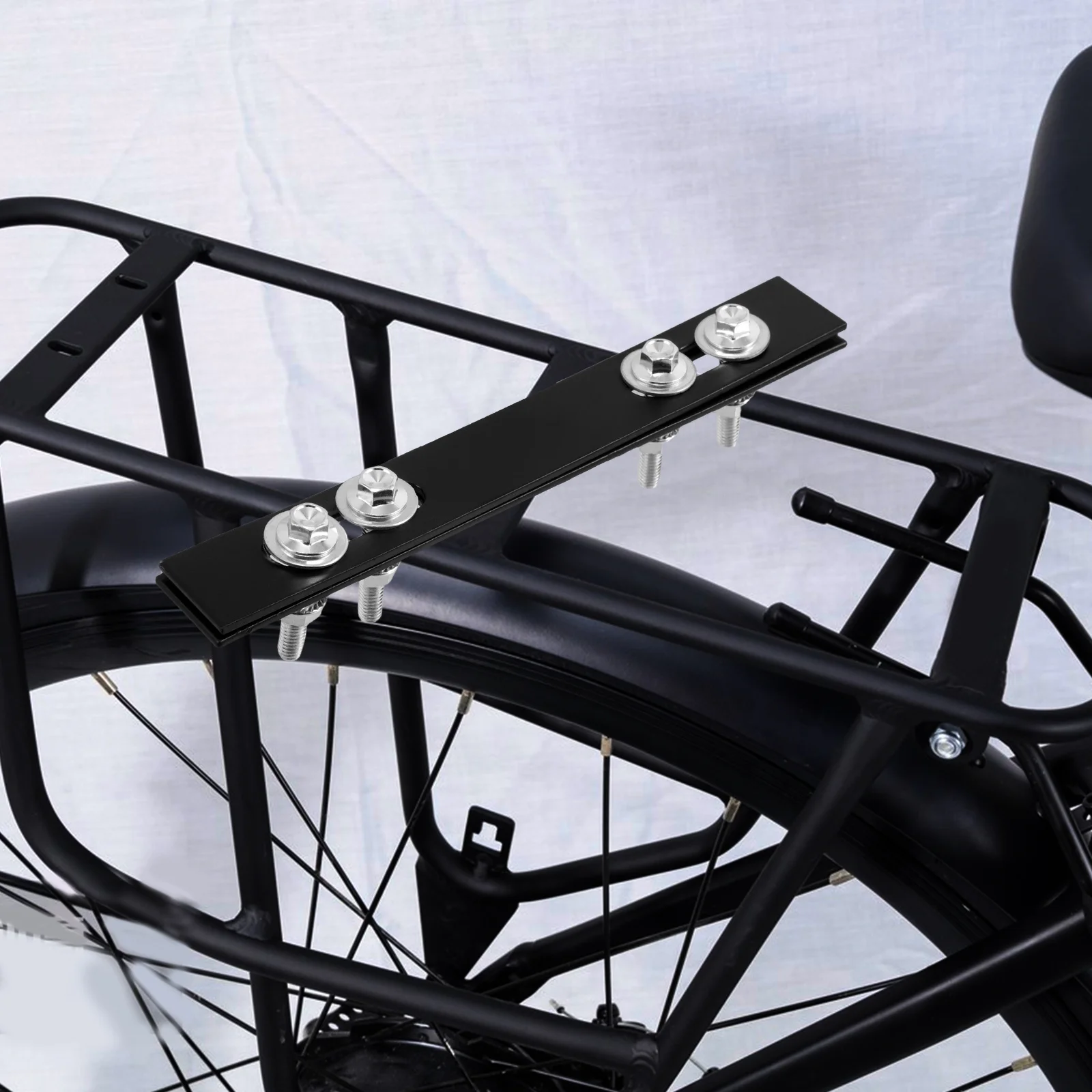 2 個リアトップケースマウント電動自転車交換可能なオートバイテールケースプレート配送ラック荷物ハードウェアオートバイハードウェア