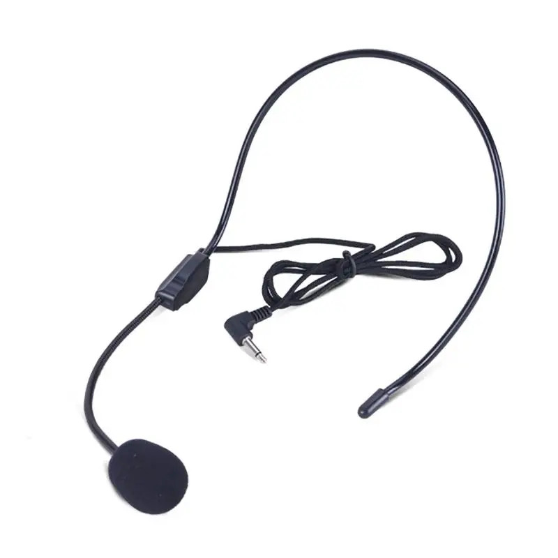 Wired Microphone Multi-function Loudspeaker Unidirectional Headset Microphone Noise Cancelling Microphone 3.5m Audio Head