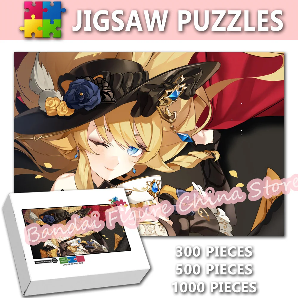 

Genshin Impact 300/500/1000 Pieces Game Video Jigsaw Puzzles for Kids Beauty Girls Cartoon Print Puzzle Decompress Toys Gifts