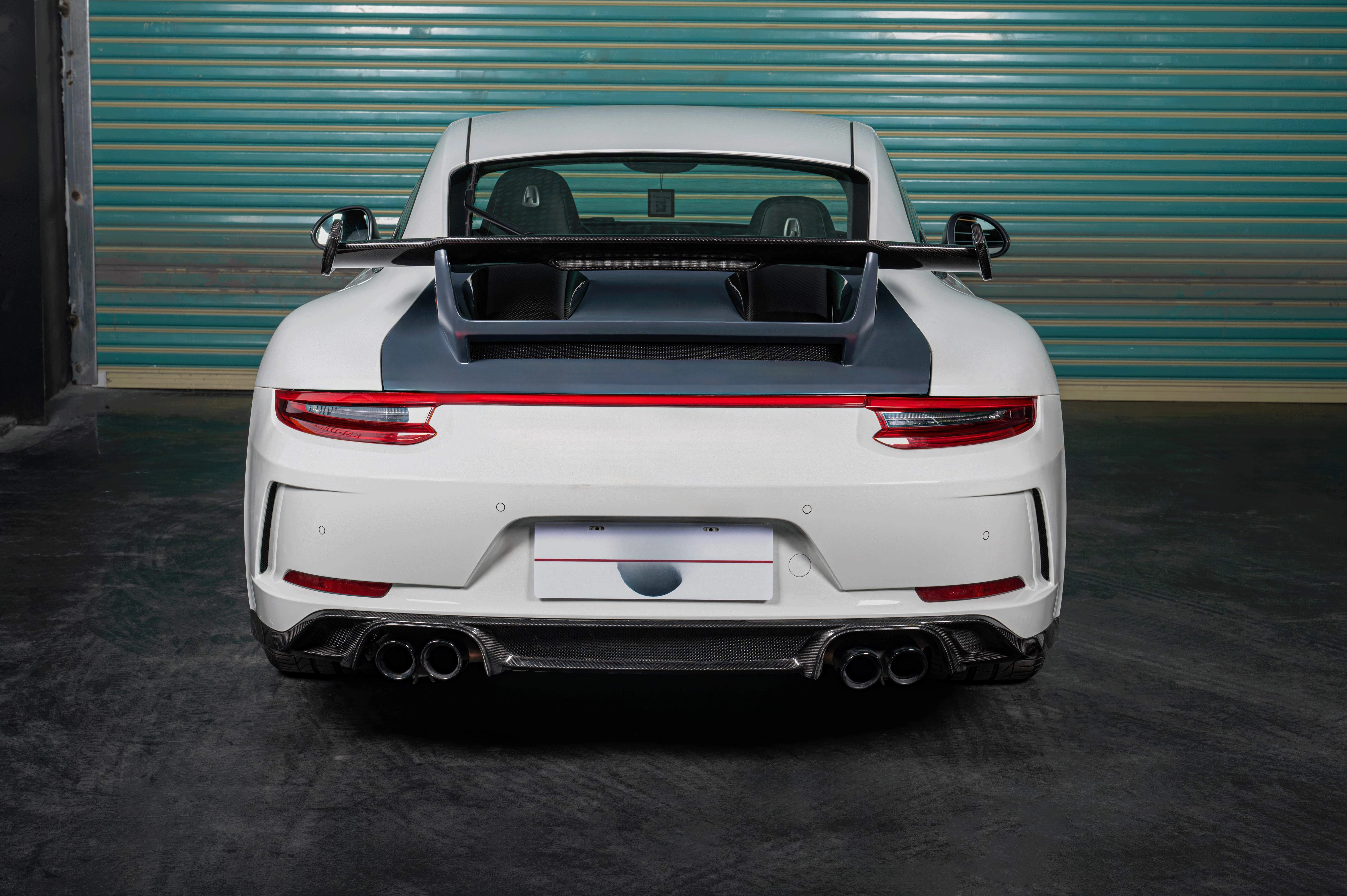 For Porsche 911 2012-2016 991.1 Models Modified From Early to Later Versions 2019 GT3 Body Kit with Continuous Light Strip