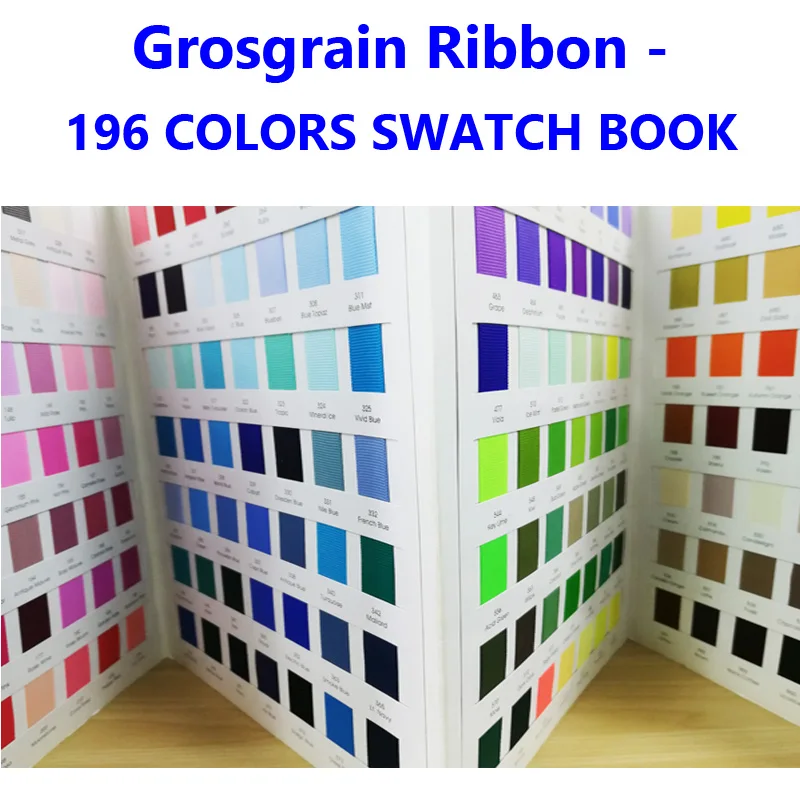 Sample Book - 84Colors Satin Ribbon / 196Colors Satin Ribbon / 196Colors Grosgrain Ribbon