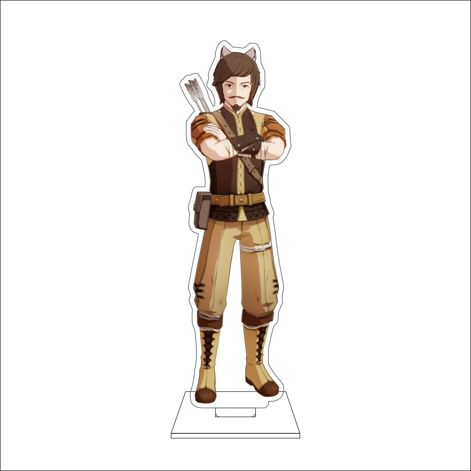 16CM Anime Genshin Impact Cosplay Acrylic Figure Stand Plate Paimon Lumine Aether NPC Ornaments Gifts view 2