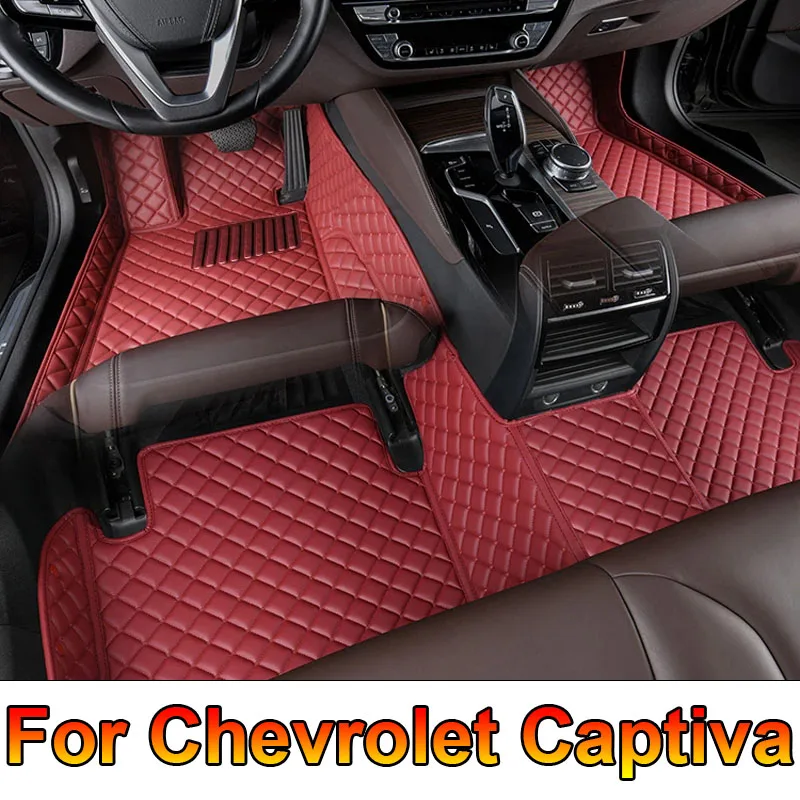 

Автомобильные коврики для Chevrolet Captiva 7seat C100 C140 2006 ~ 2010, коврики с защитой от грязи, кожаный коврик, детали интерьера автомобиля, аксессуары