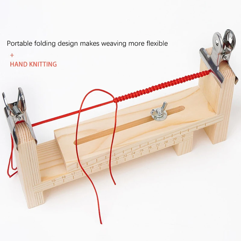 Creative Practical Rope Braiding Tool Hand-knitted Rope Rack For Bracelets Necklaces DIY Handcraft Rope Knitting Fixing Tools