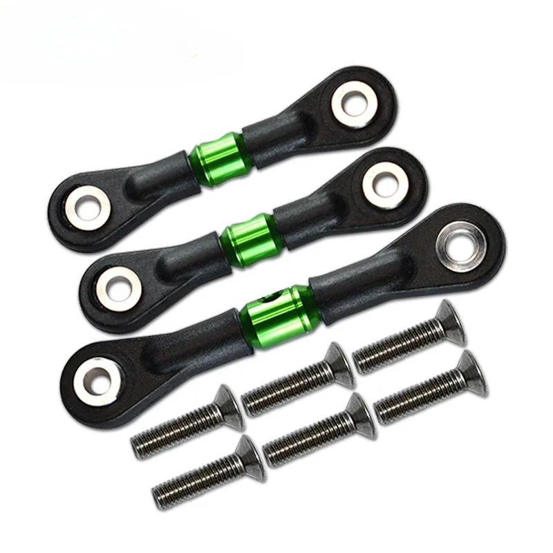 

3Pcs Steering Link Rod Servo Rod For Tamiya TT-02 TT-02T TT02 TT02T 1/10 RC Car Upgrade Parts Accessories