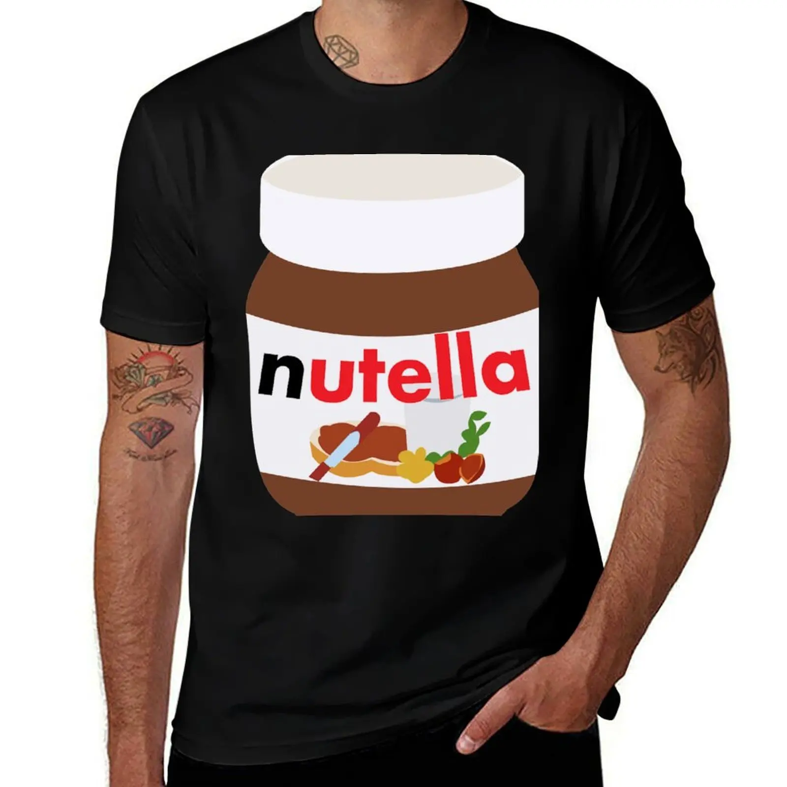 nutella T-Shirt Casual Everyday Short Sleeve T-Shirt