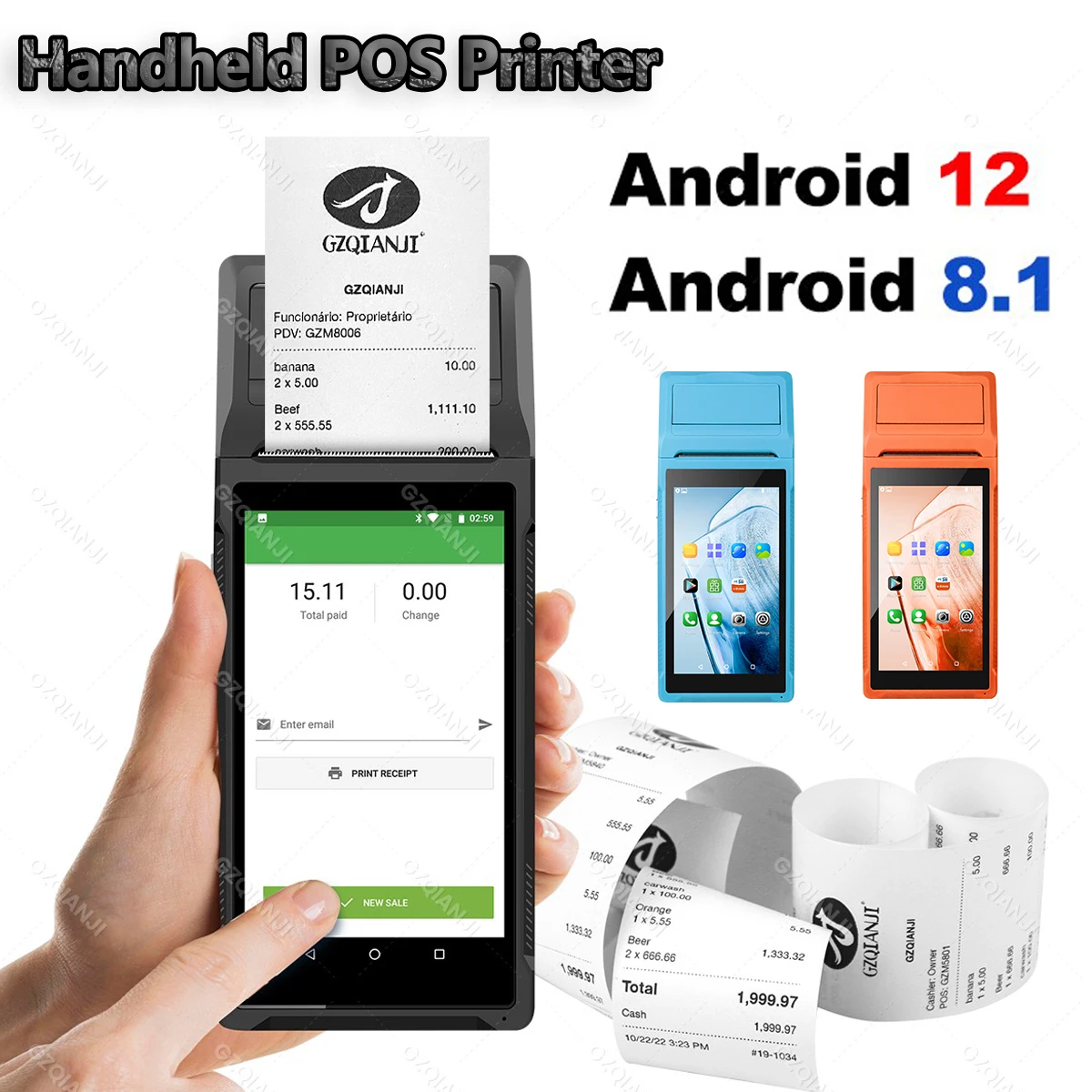 Android 12/8.1 Handheld POS PDA Terminal with Built-in 58mm Printer: Real-World Performance Tested